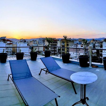 Elegant Bright Apartment With Acropolis View Terrace アテネ エクステリア 写真