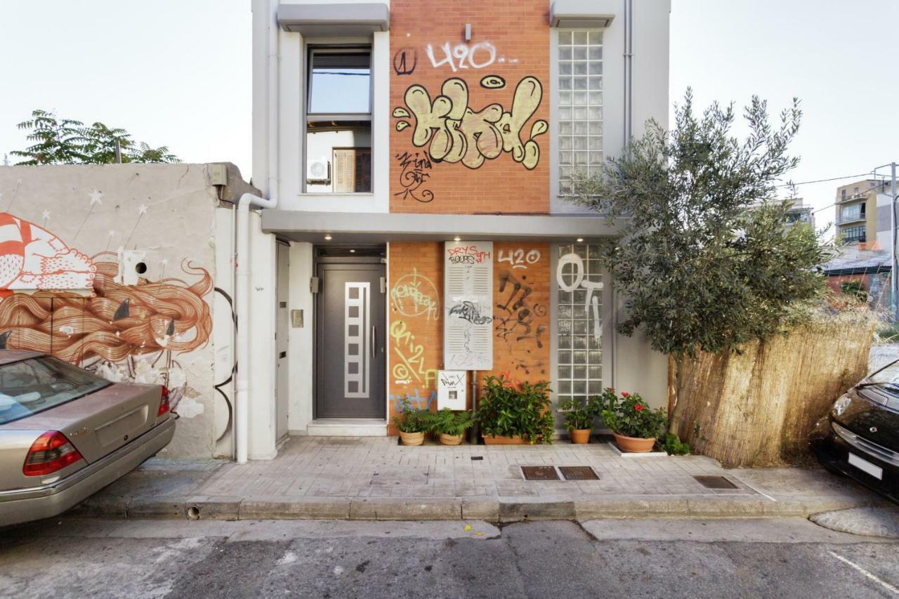 Elegant Bright Apartment With Acropolis View Terrace アテネ エクステリア 写真